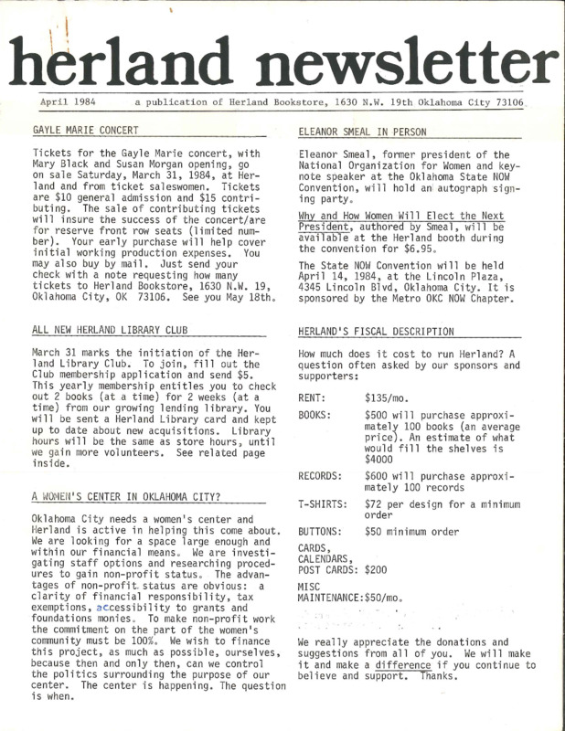 Herland Newsletter