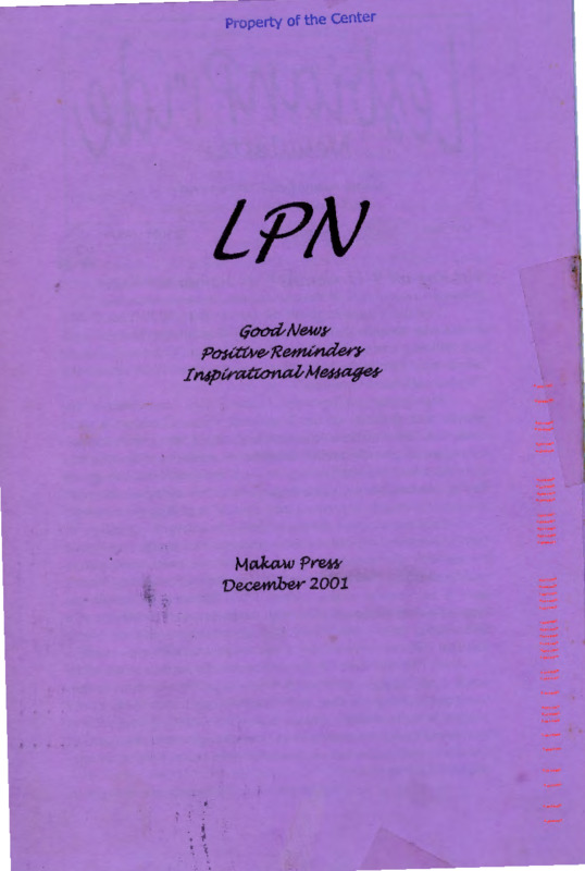 LesbianPride Newsletter : v.6:no.12(2001:Dec.)