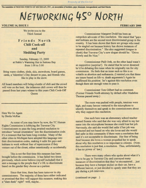 Networking 45° North : v.14:no.1(2000:Feb.)