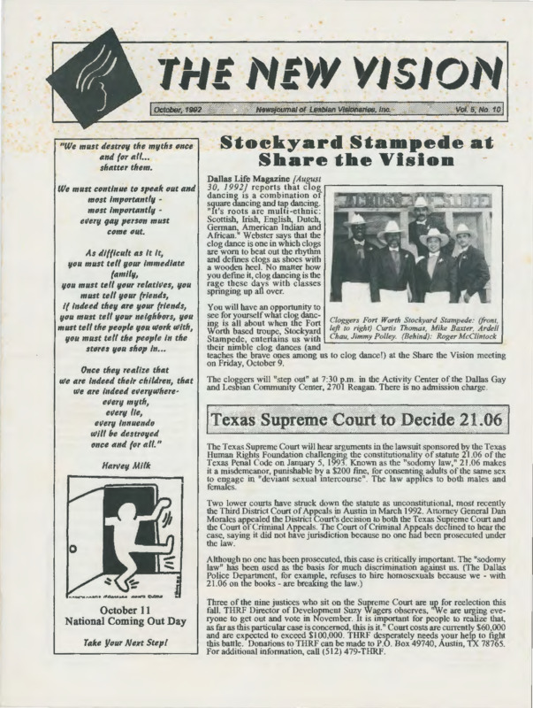 The New Vision : v.5:no.10(1992:Oct.)