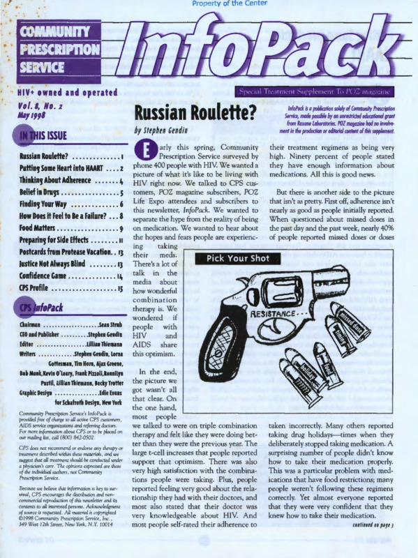 Community Prescription Service : v.8:no.2(1998)