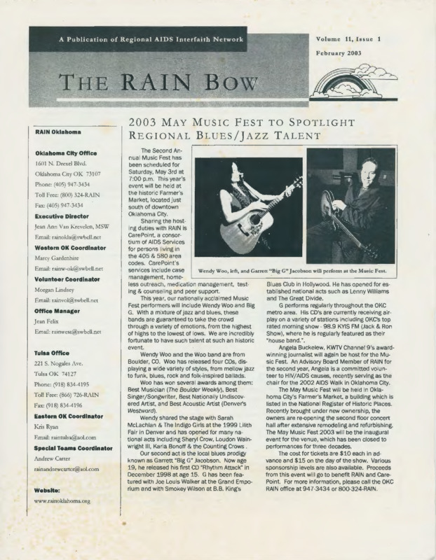 The RAINbow : v.11:no.1(2003:Feb.)
