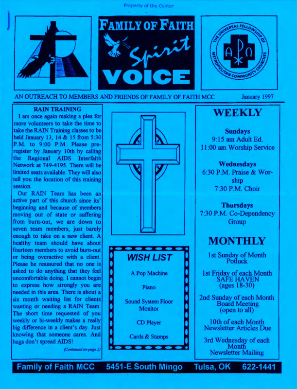 Family of Faith Spirit Voice : (1997:Jan.)
