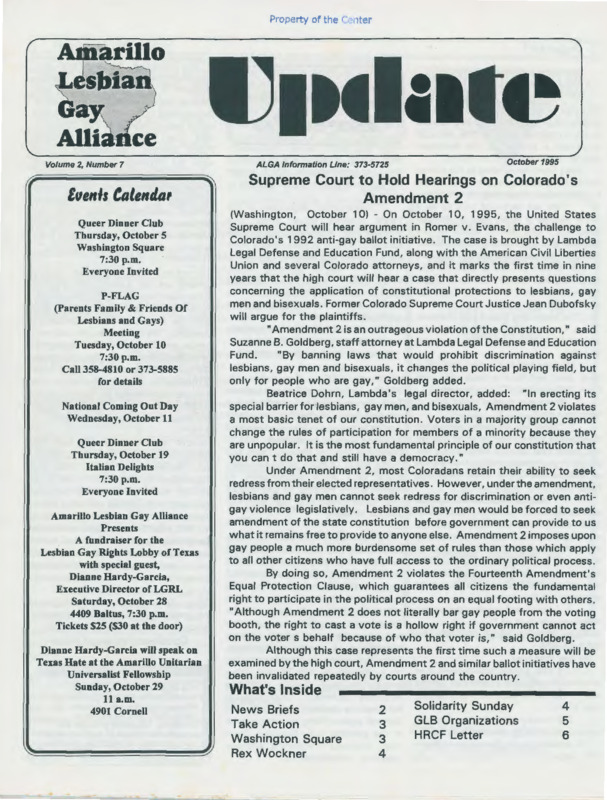 ALGA Update : v.2:no.7(1995:Oct.)