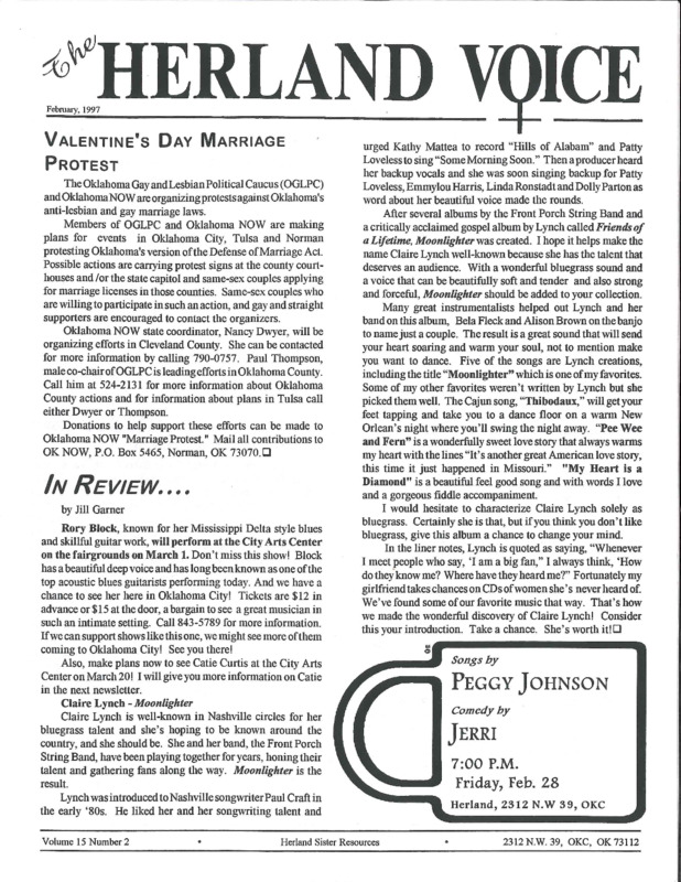 The Herland Voice : v.15: no.2(1997)