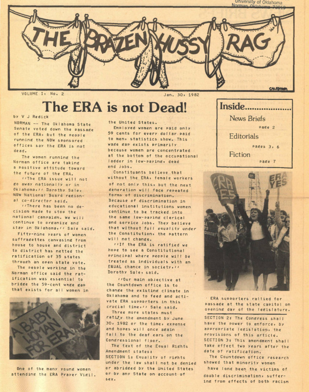 Brazen Hussy Rag : v.1.:no.2(1982)
