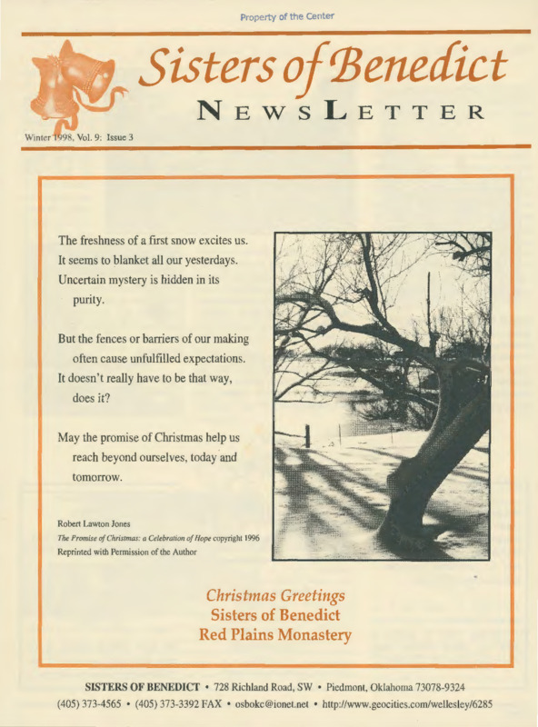 Sisters of Benedict Newsletter