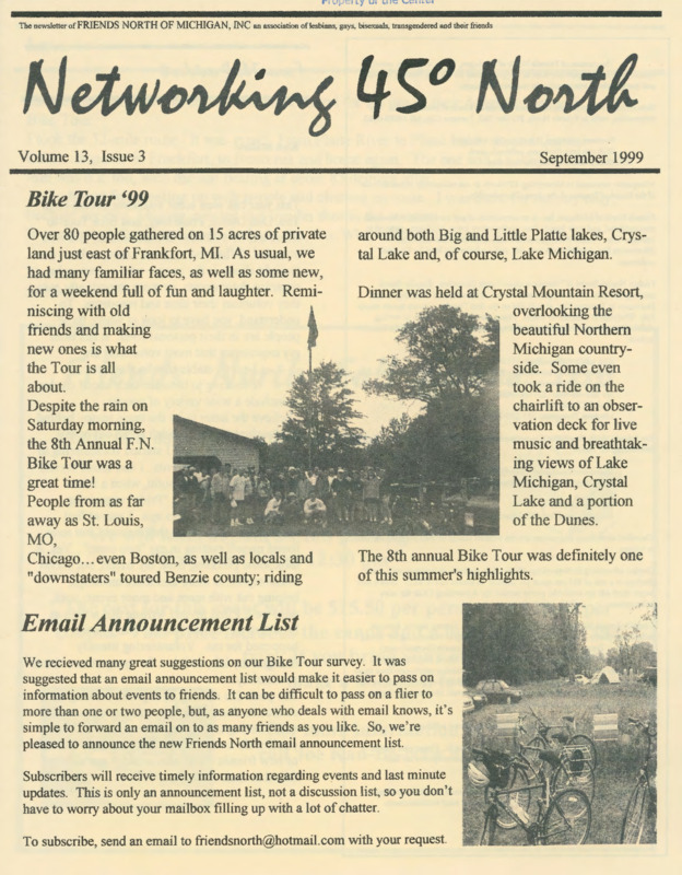 Networking 45° North : v.13:no.3(1999:Sept.)