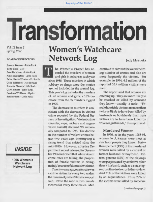 Transformation : v.12:no.2(1997:Spring)