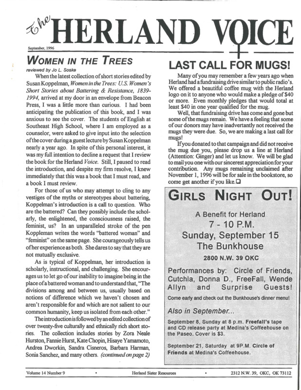 The Herland Voice : v.14: no.9(1996)