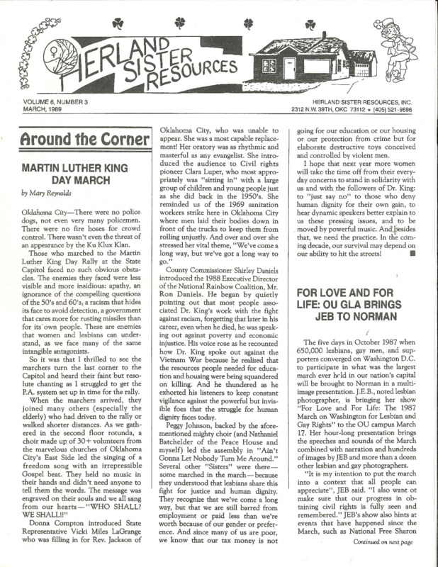 Herland Sister Resources : v.6: no.3(1989)