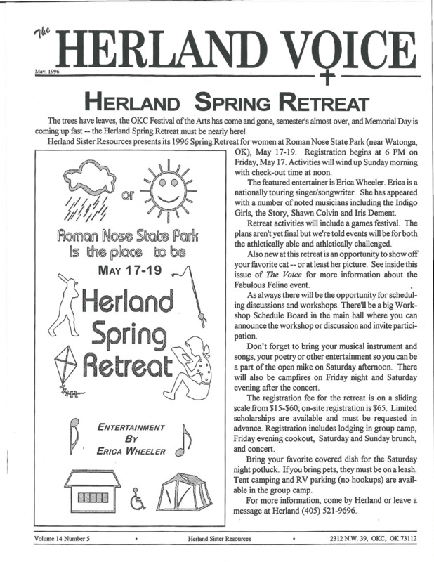 The Herland Voice : v.14: no.5(1996)