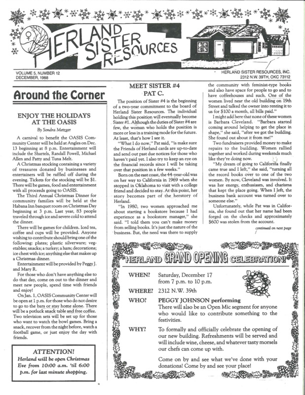 Herland Sister Resources : v.5: no.12(1988)