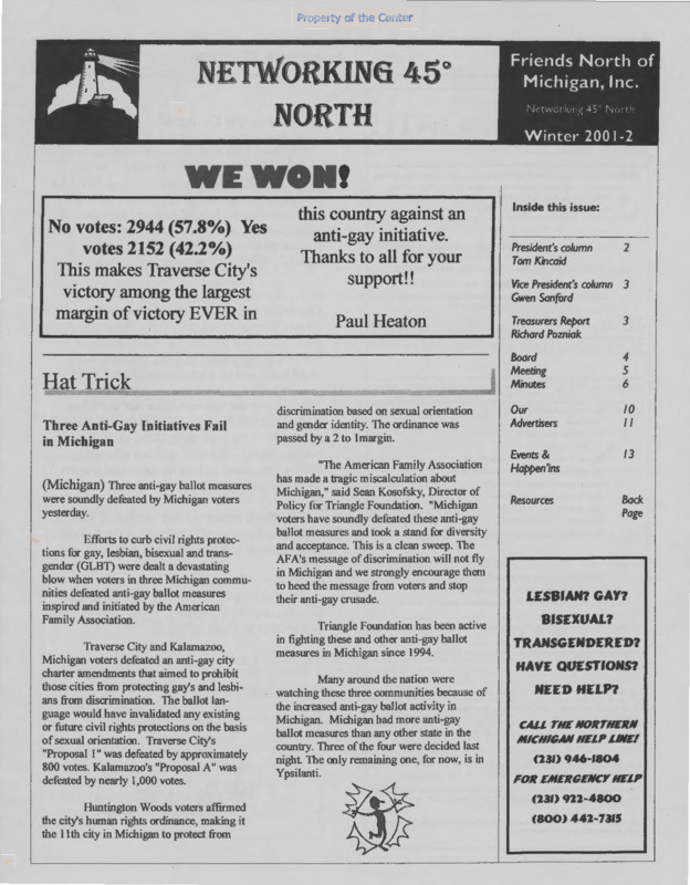 Networking 45° North : (2001:Winter)