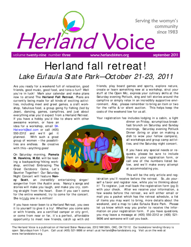 Herland Voice : v.29: no.3(2011)