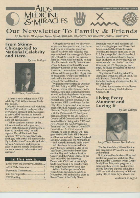 AIDS Medicine and Miracles : v.6:no.1(1996)