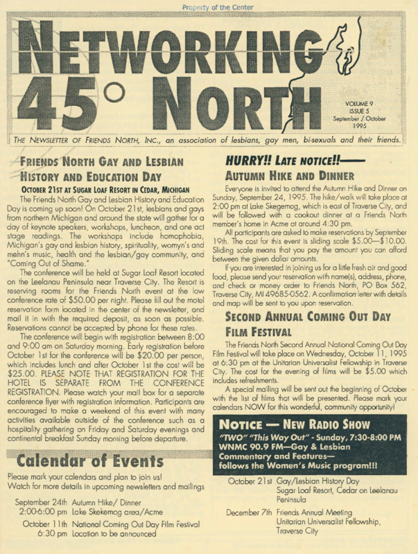 Networking 45° North : v.9:no.5(1995:Sept./Oct.)