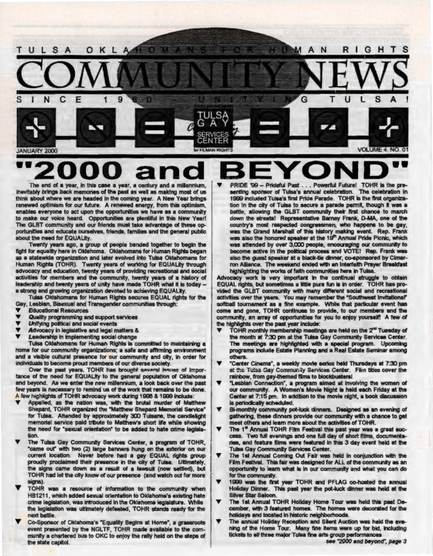 Community Center News : Jan. (2000)