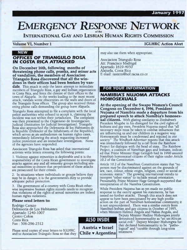 Emergency Response Network : v.6:no.1(1997:Jan.)