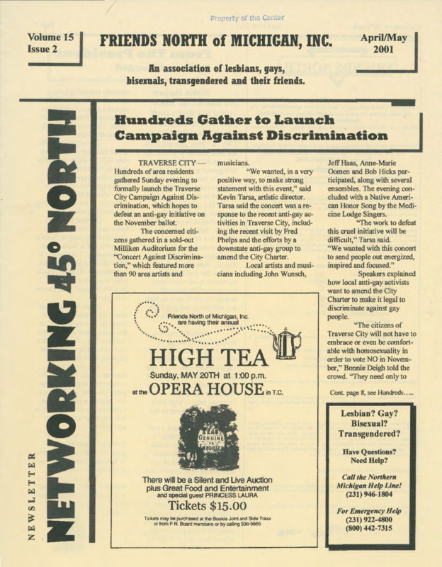 Networking 45° North : v.15:no.2(2001:Apr./May)