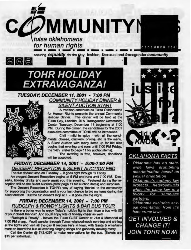 Community Center News : Dec. (2001)