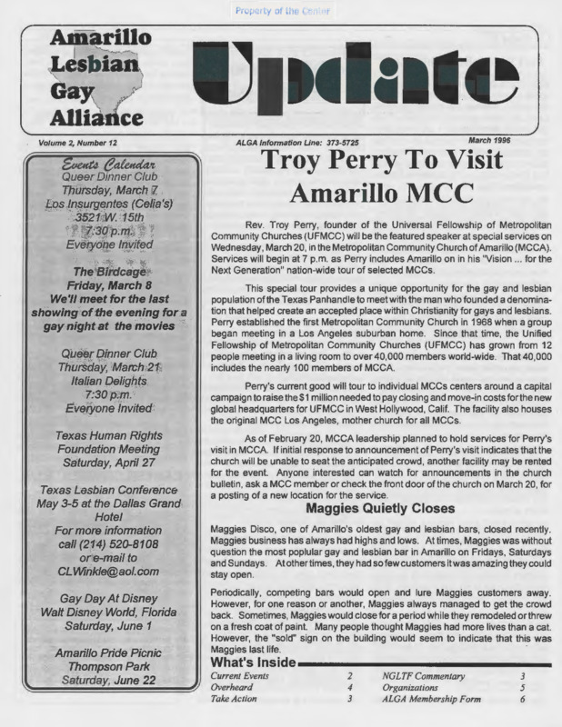 ALGA Update : v.2:no.12(1996:Mar.)