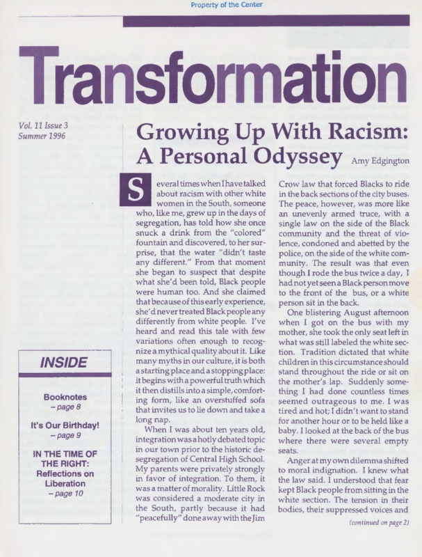 Transformation : v.11:no.3(1996:Summer)
