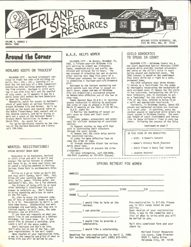 Herland Sister Resources : v.5: no.3(1988)