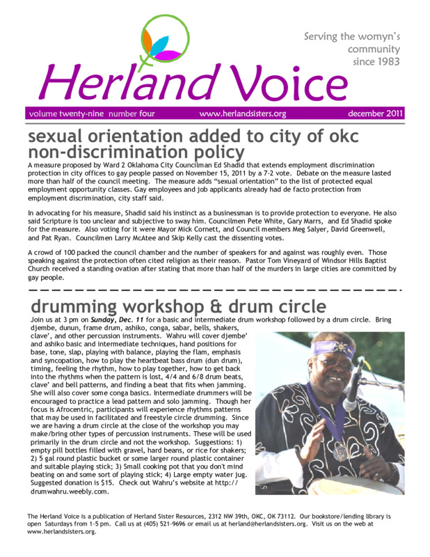Herland Voice : v.29: no.4(2011)