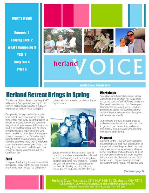 Herland Voice : v.33: no.2(2015)