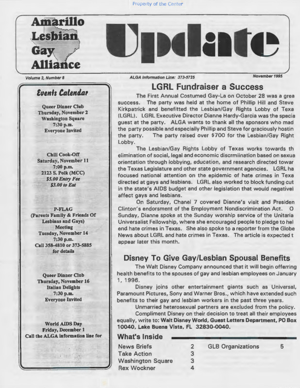 ALGA Update : v.2:no.8(1995:Nov.)
