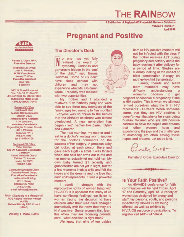 The RAINbow : v.9:no.1(1998:Apr.)