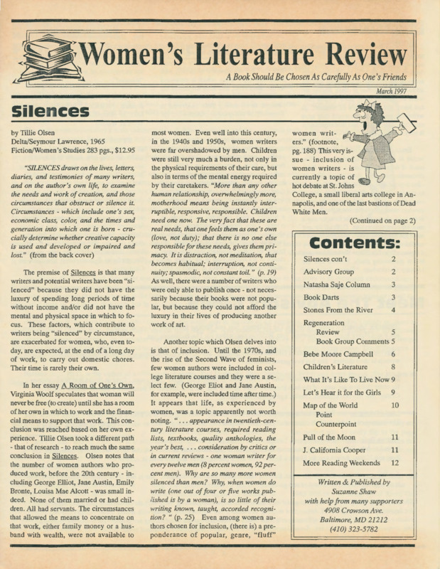 Women's Literature Review : (1997:March)