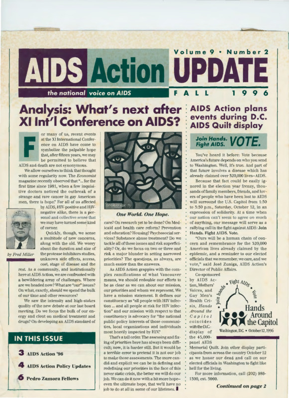 AIDS Action Update : v.9:no.2(1996)