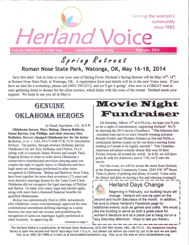 Herland Voice : v.32: no.1(2014)