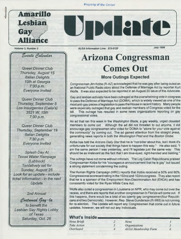 ALGA Update : v.3:no.3(1996:Jul.)