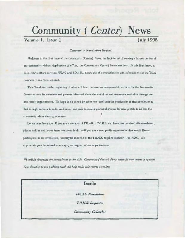 Community Center News : Jun. (1995)