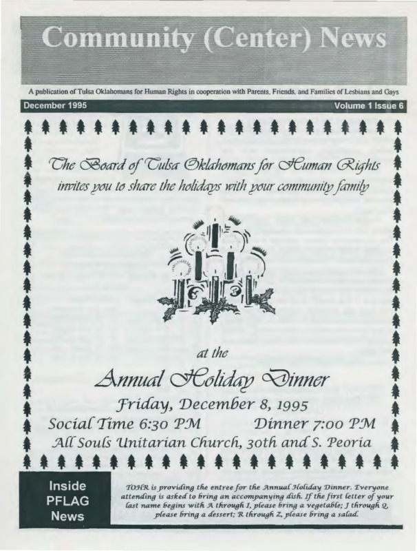 Community Center News : Dec. (1995)