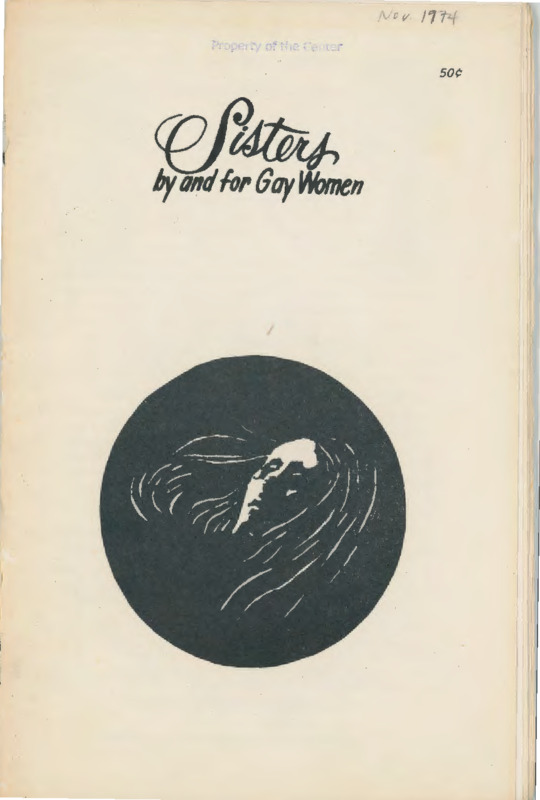 Sisters: a Magazine by and for Gay Women